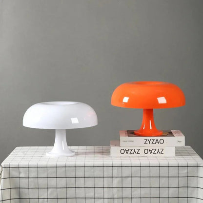 Tafellamp Retro Paddenstoel Italiaans Design PVC 28cm Warm Licht