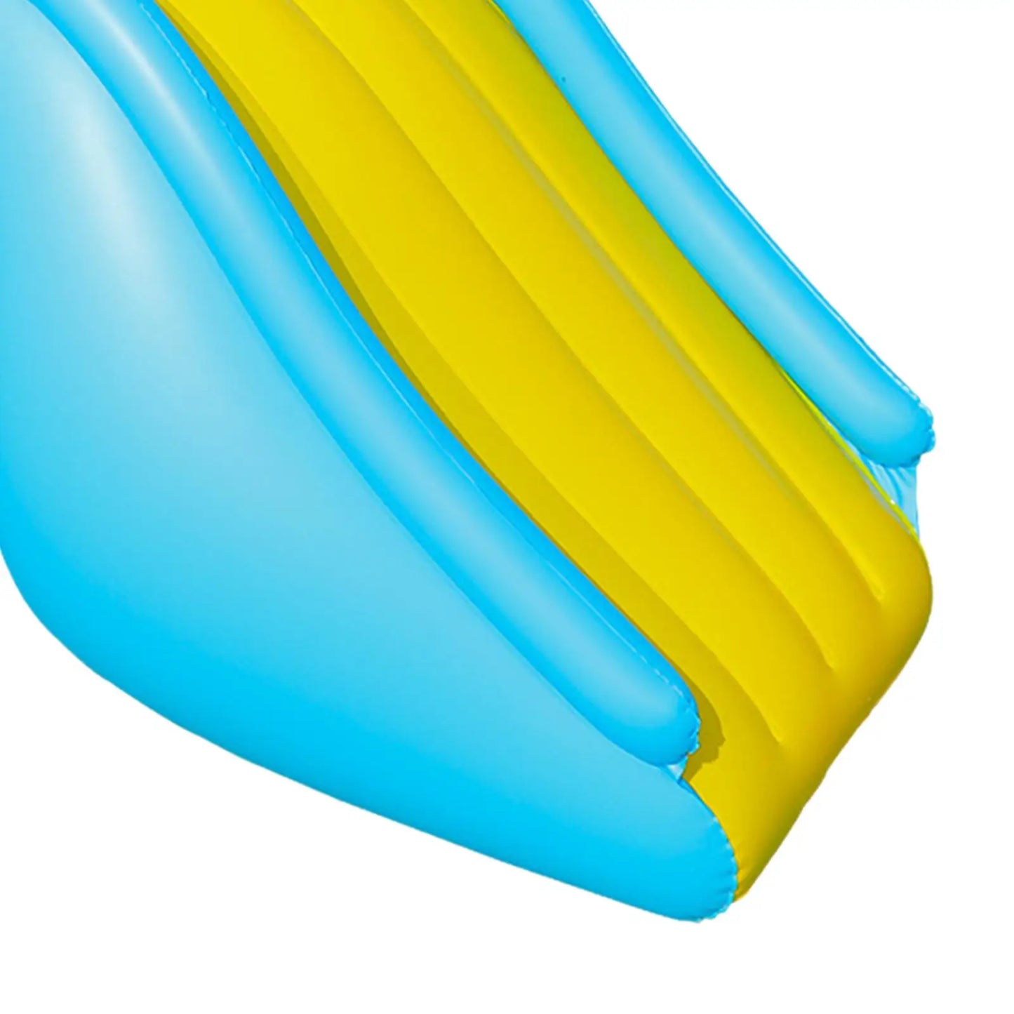 Opblaasbare Glijbaan PVC 180x90 cm Blauw Geel Zwembad Tuin Waterglijbaan Kinderen Zomer Speeltoestel