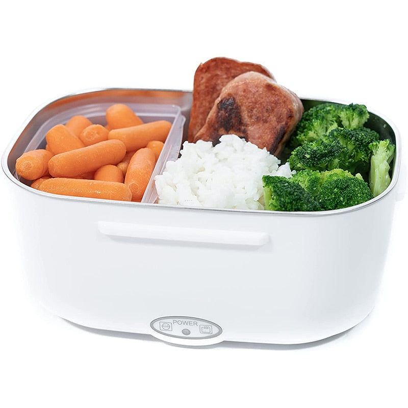 Elektrische Lunchbox met Verwarming 1.5L – Warm Eten Onderweg Auto & Thuis