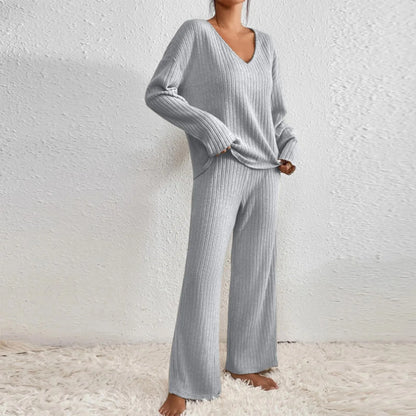 Gebreide Set V-hals Elegant Comfortabel