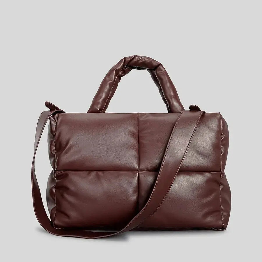 Gevoerde Puffer Schoudertas Trendy Dames Tas