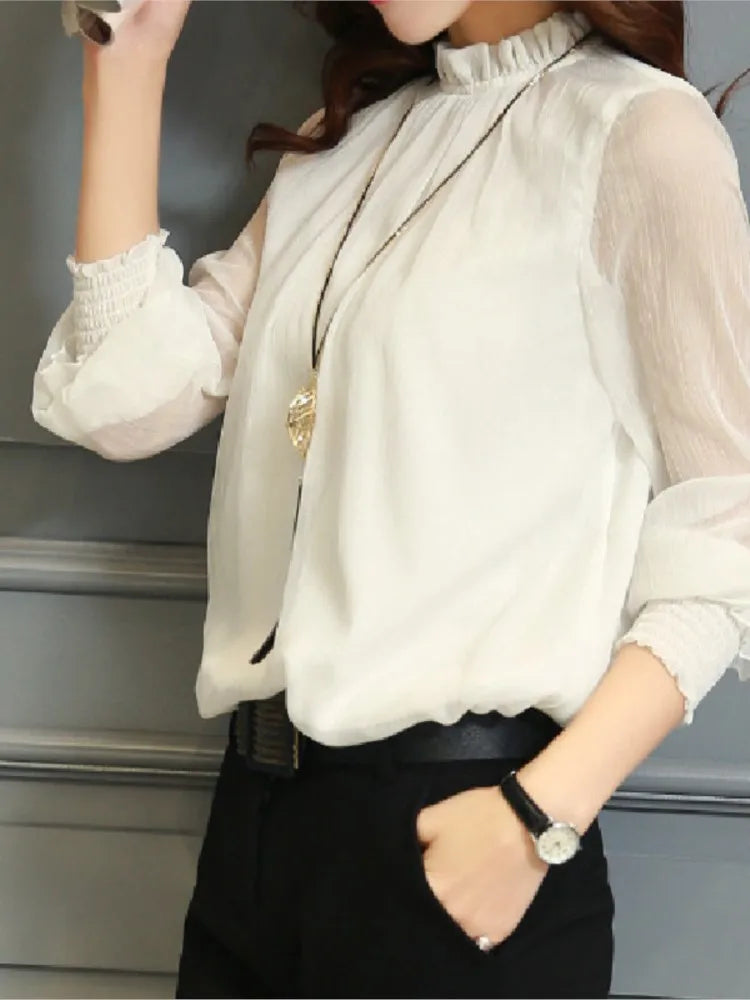 Zomer Blouse Vrouwelijk Chic Lichte Katoen