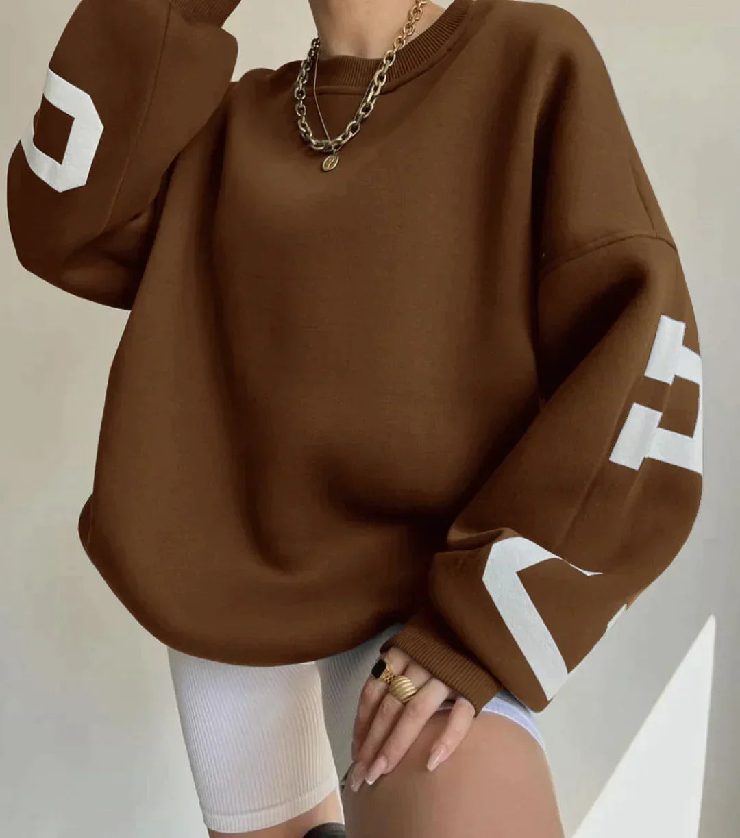 Grote Sweatshirt Casual Chandra Kleding Comfortabel
