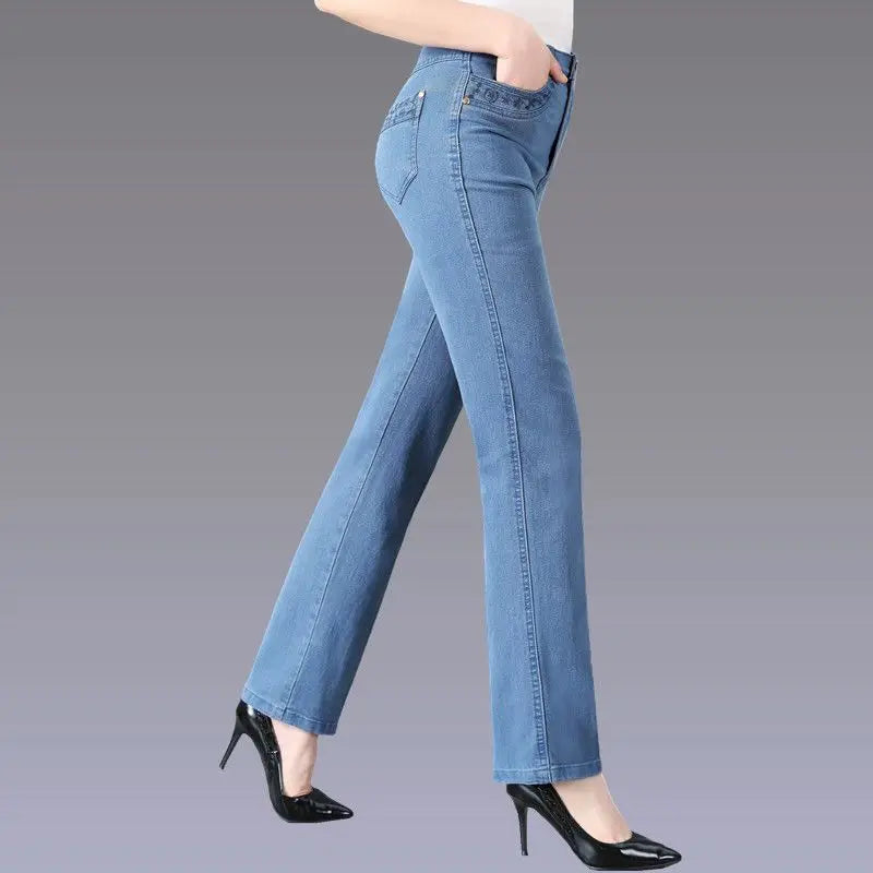 Casual Denim Broek Voor Vrouw Comfortabele Stijl