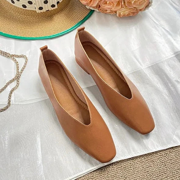 Vrouwenschoenen Vierkant Teen Retro Stijl