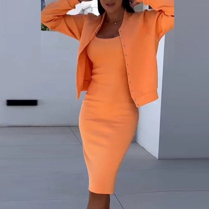 Dames Tweedelige Bodycon-set Nauwsluitend
