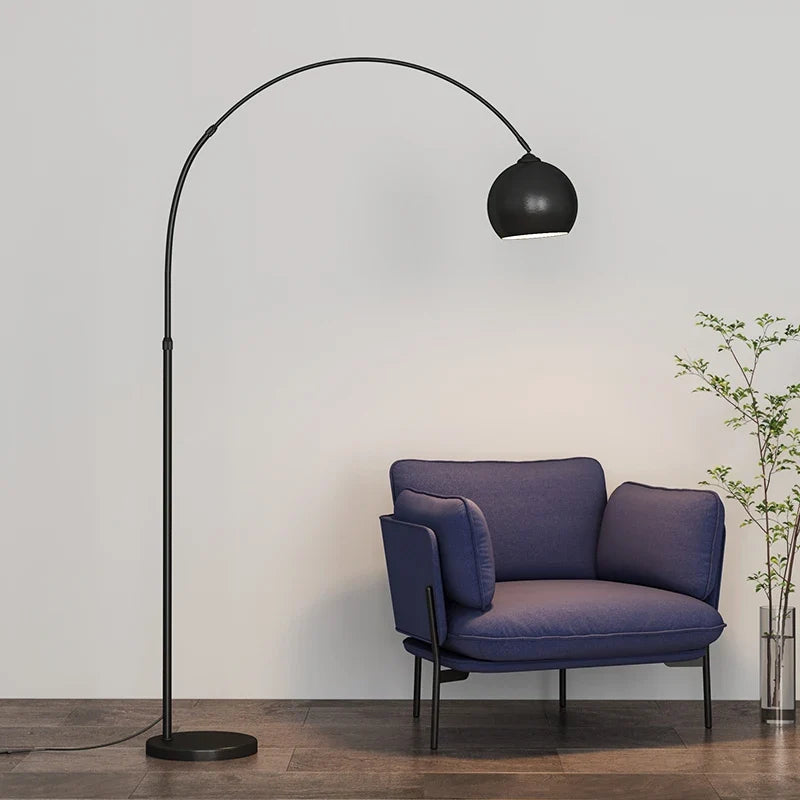 Boog Vloerlamp Metaal Verstelbaar E27 110cm Modern Woonkamer
