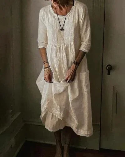 Damesjurk Zomer Linnen Oversized Katoen Jurk - StudioMarella