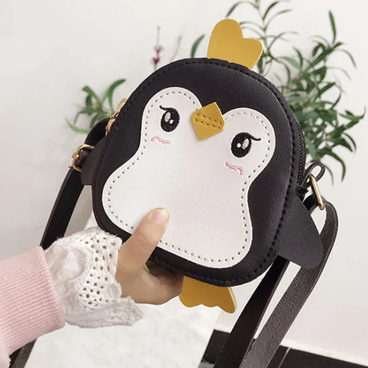 Meisjes Schoudertas Pinguin Design Leer - StudioMarella