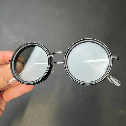 Zonnebril met Donkere Glazen UV400 Bescherming Zwart Retro Goud Zilver Fashion