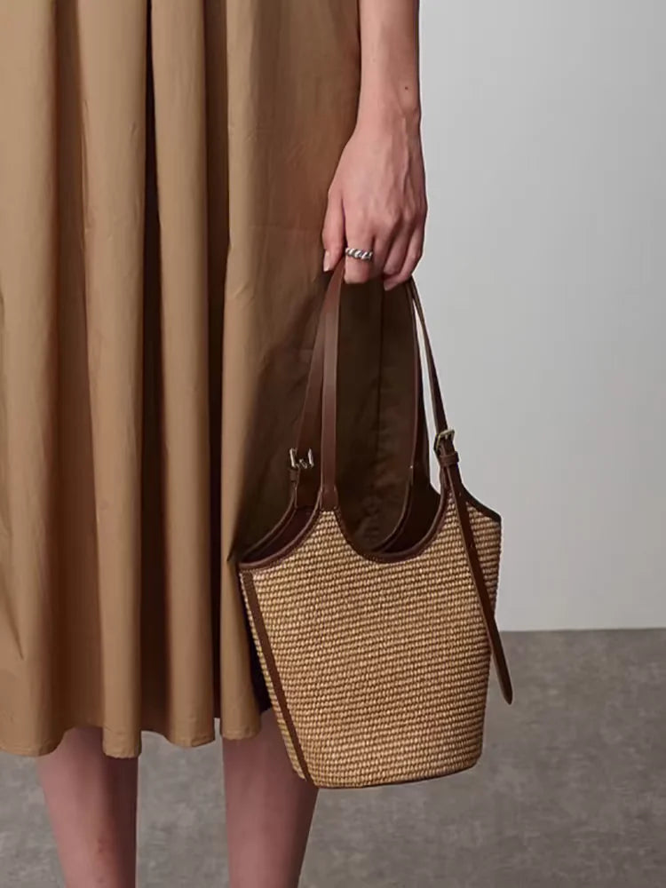 Rotan Strandtas voor Dames Handgemaakt Boho Stijl