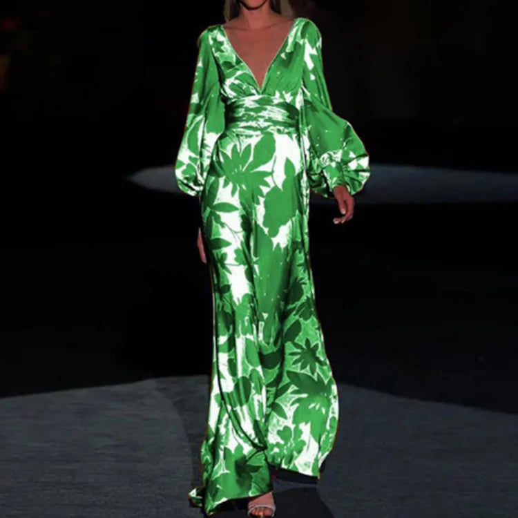 Vrouwen Jurk V-hals Elegante Zomerjurk