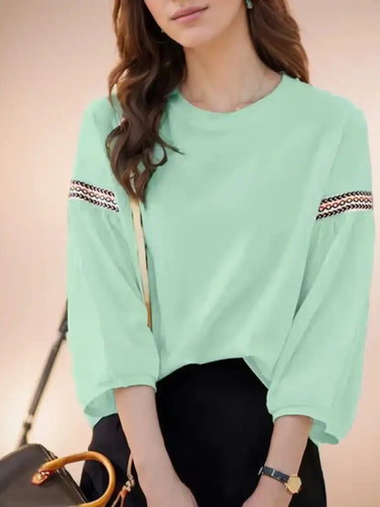 Zomerblouse Vrouwelijk Luchtig met Riemdetails