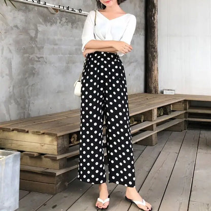 Wijde Broek Zomerse Chique Stijl