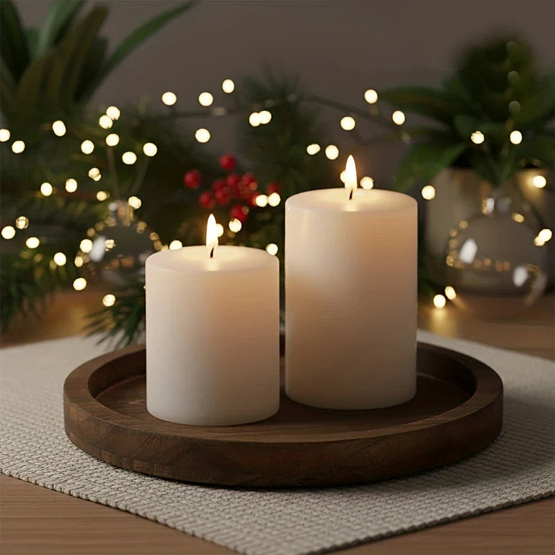 Salontafel Decoratie Ronde Houten Dienblad Farmhouse Stijl Centerpiece