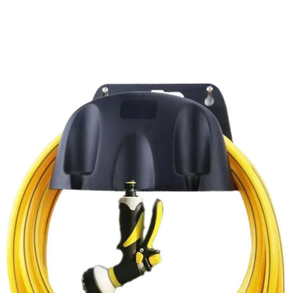 Wandhouder voor Tuinslang Zwart Kunststof 15x26x16cm Opbergsysteem