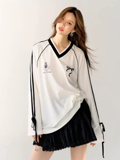 Vera Oversized Jersey Dames Vintage Stijl
