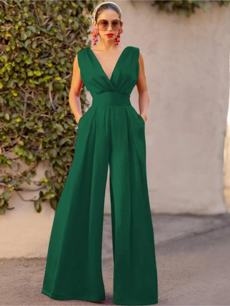 Dames Jumpsuit Zomerjurk Lange Mouwen