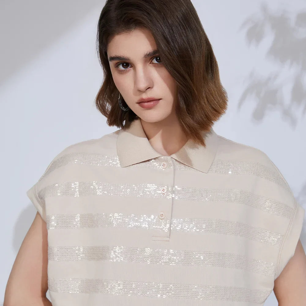Vrouwelijke Katoenen Blouse Elegante Stijl