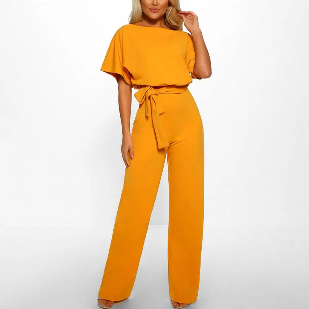 Elegante Jumpsuit met Strakke Taille voor Vrouw