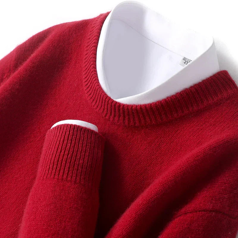 Merino Wollen Sweater Heren Warm en Comfortabel