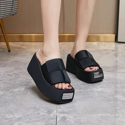 Rebel Slippers Zwart Leer Comfortabele Sloffen