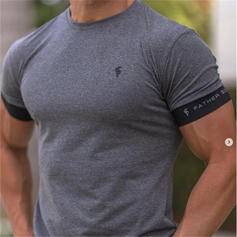 Korte Mouw T-shirt voor Mannen