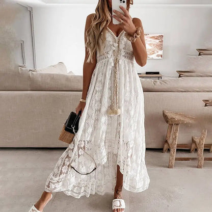 Zomerjurk voor Vrouw Zwart Wit Stijlvol Elegance - StudioMarella
