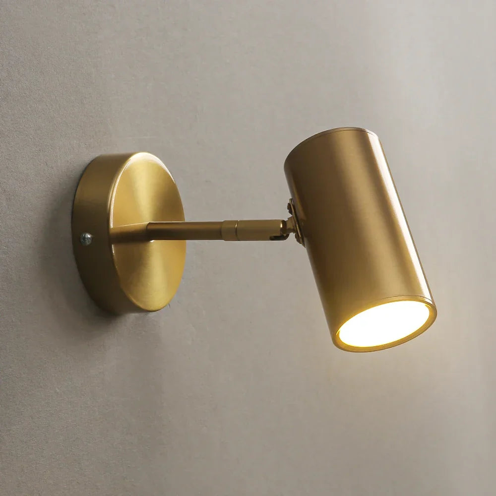 Wandspot LED Draaibaar Metaal Zwart Goud Geïntegreerd Slaapkamer Woonkamer Leeslamp Accentverlichting Modern Minimalistisch