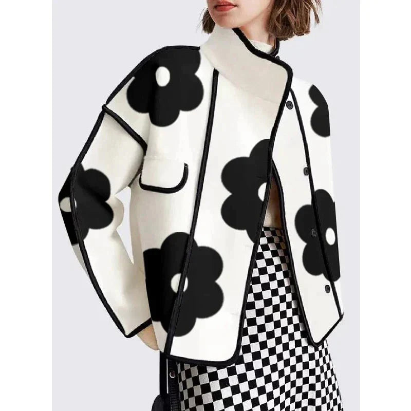 Vrouwelijke Zomerjas Bloemenprint Lente Collectie - StudioMarella