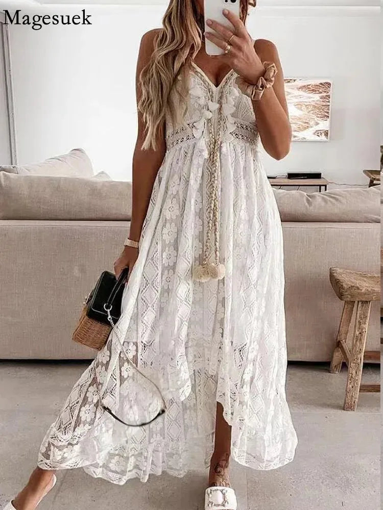 Bohemian Maxi Jurk Zomer Lange Vrouwelijke Jurk
