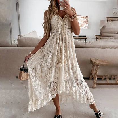 Zomerjurk voor Vrouw Zwart Wit Stijlvol Elegance