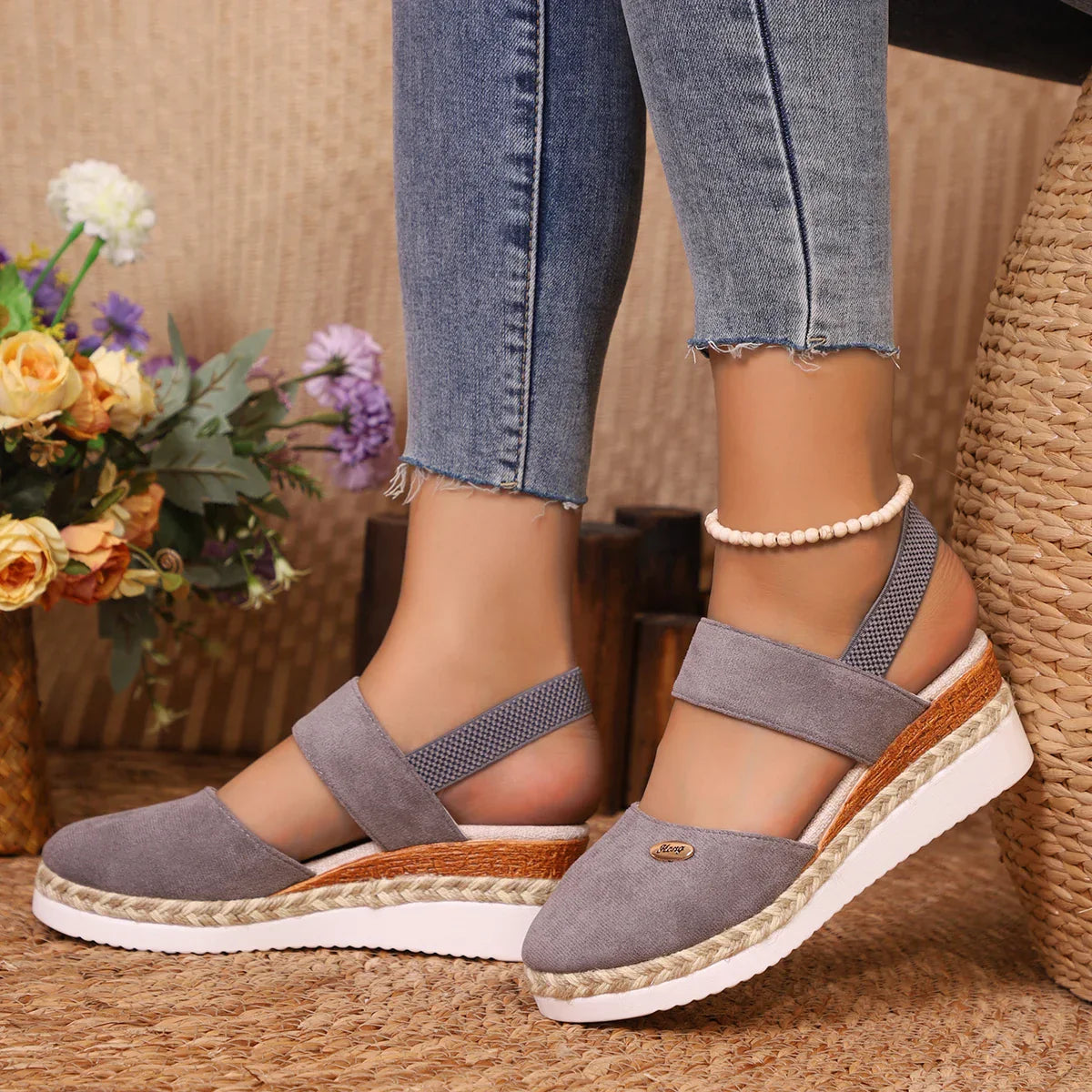 Bohemian Wedges Sandalen Hoge Hak