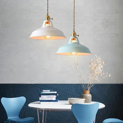 Aluminium hanglamp met E27 fitting in 8 moderne kleuren