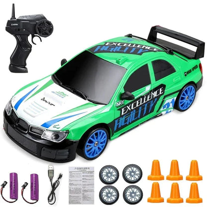 Minidrifter speelgoedauto RC-auto drift racer 2.4GHz afstandsbediening snelheid indoor outdoor kids jongens meisjes cadeau radiobestuurbare auto elektrisch voertuig