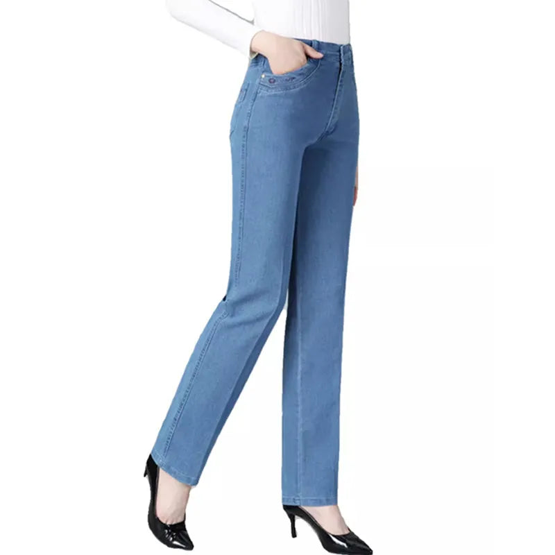 Elegante Borduur Jeans voor Dames
