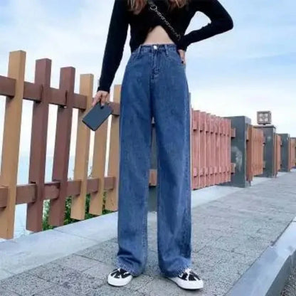 Slanke Jeans voor Dames Straight Fit Denim