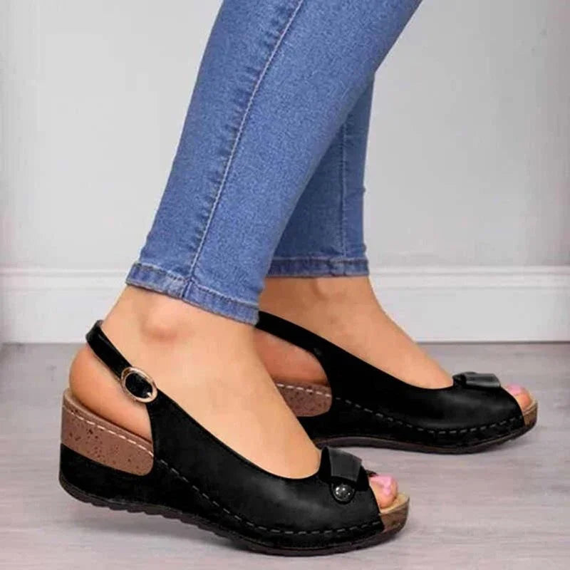 Wedge Zomersandalen met Hoge Hak Luxe Design