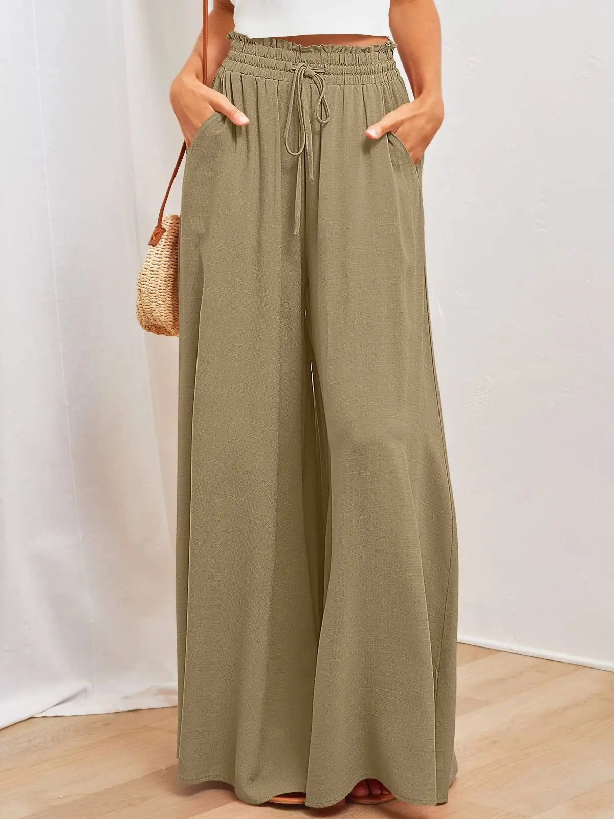 Zomer Broek Lichtgekleurd Comfortabel Strandstijl - StudioMarella