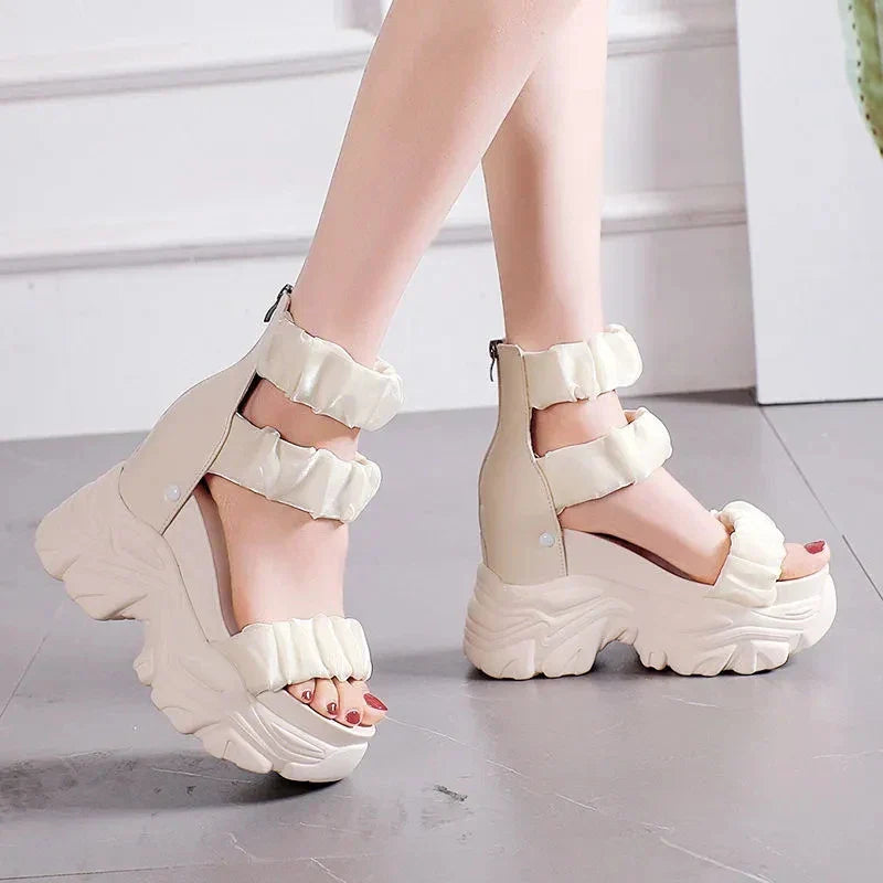 Rode Sandalen Zomer Collectie Comfortabele Slippers
