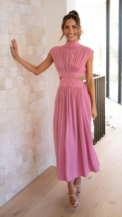 Vrouwelijke Zomerjurk Midi Jurk Elegante Mode