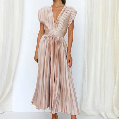 Mouwloze Dames Jurk Elegante Zomerjurk