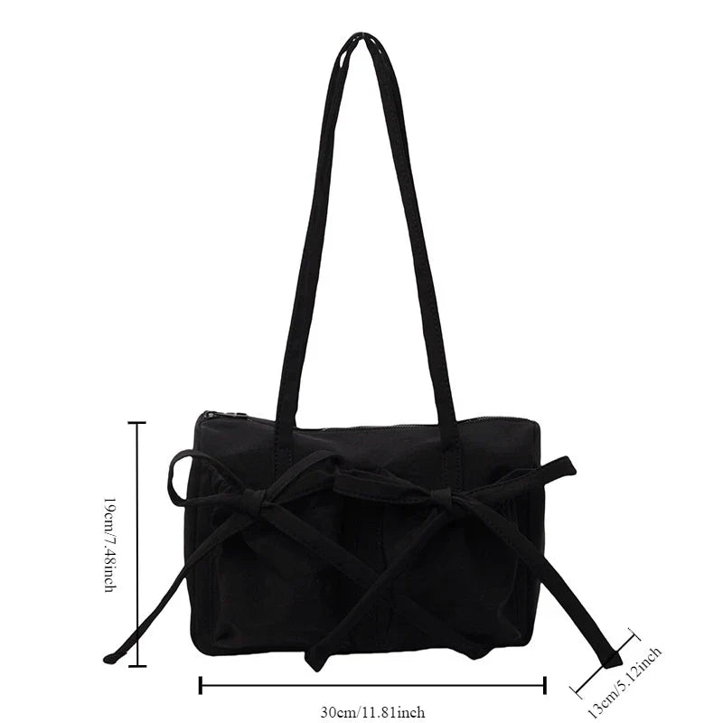 Strik Nylon Schoudertas Fina Moda Lichte Rugzak