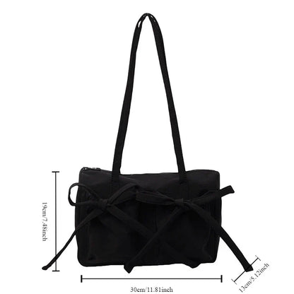 Strik Nylon Schoudertas Fina Moda Lichte Rugzak