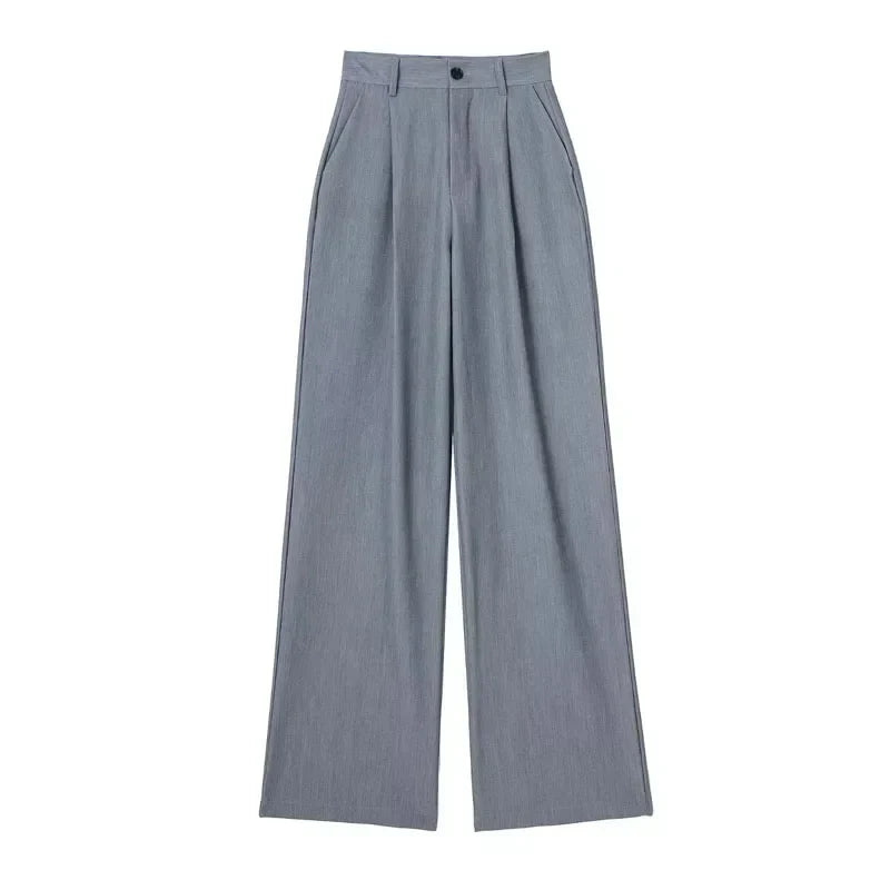 Dames Pantalon Oversized Beige Zomerbroek