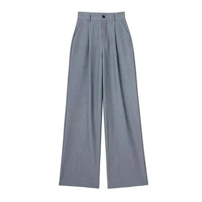 Dames Oversized Pantalon Beige Losse Zomerbroek