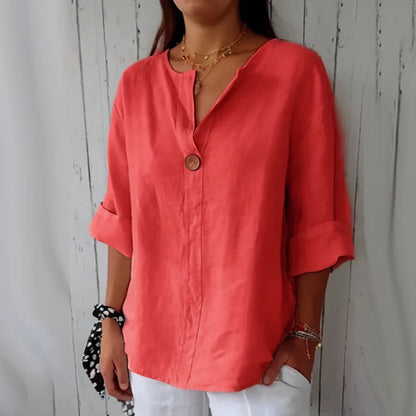 V-Hals Blouse Elegante Knot Detail
