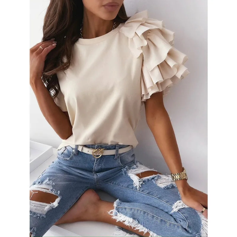 Elegante Horizon T-Shirt voor Mannen en Vrouwen