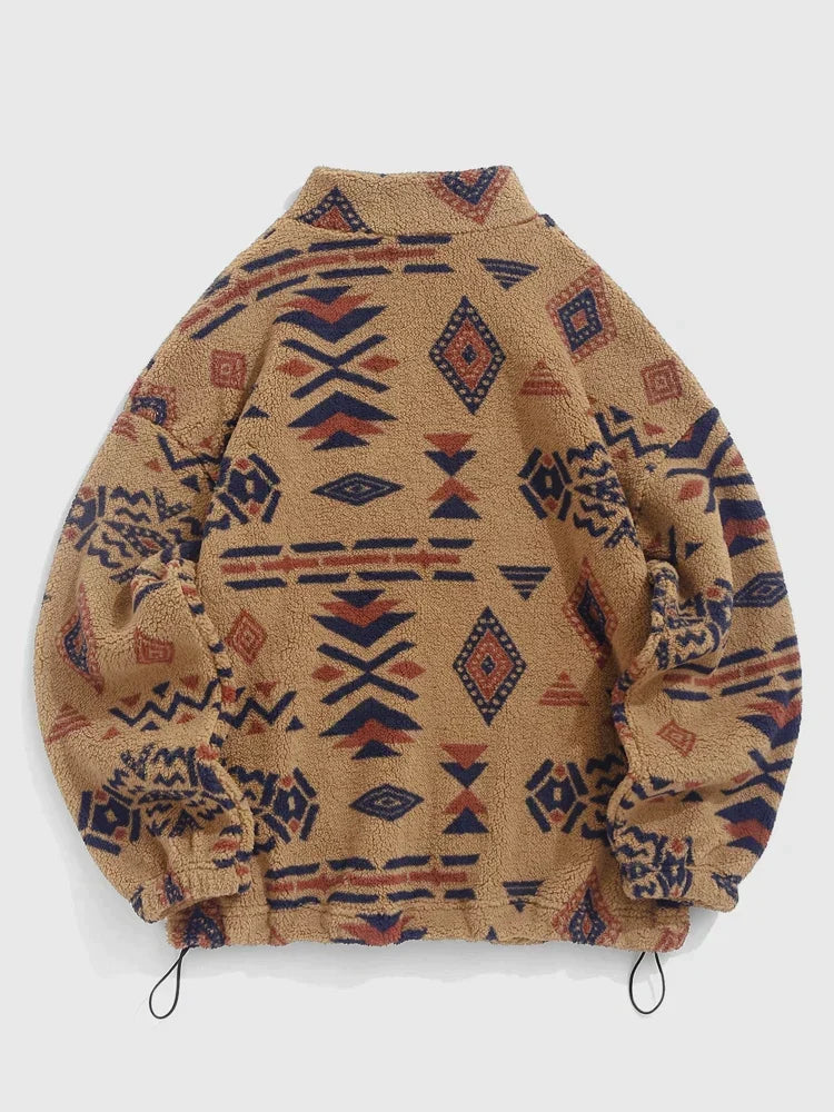 Vrouwelijke Trui met Kleurrijke Etnische Print