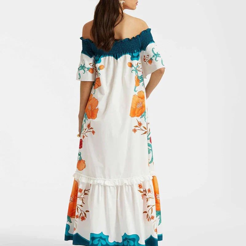 Zomerjurk Vrouw Elegant Korte Mouw